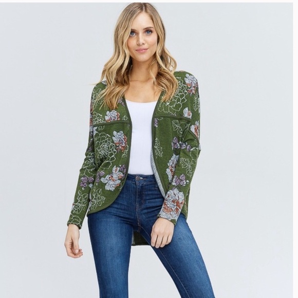 Papermoon Green Floral Cardigan - Picture 2 of 6